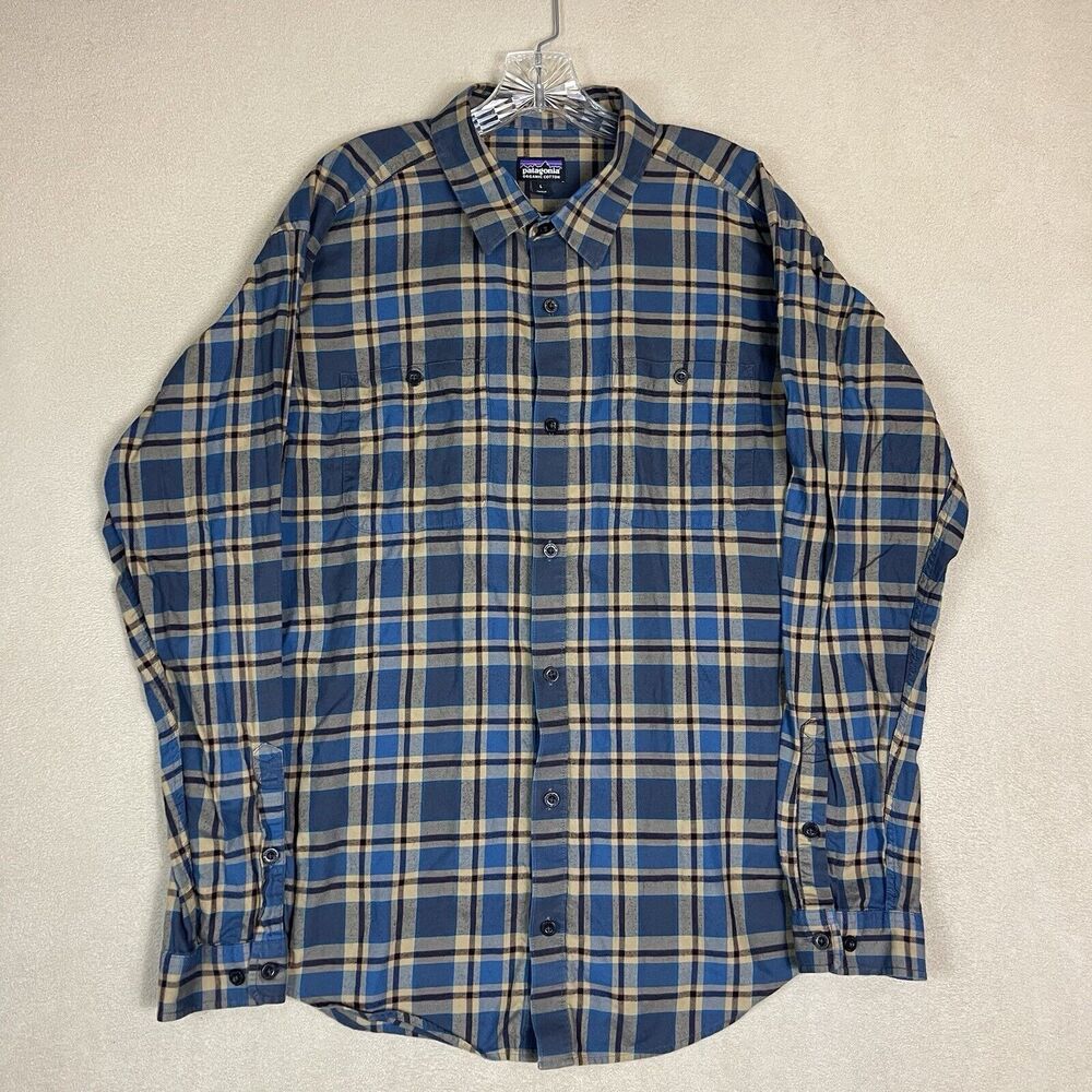 Patagonia Shirt Mens Large Multicolor Plaid Flannel Long Sleeve Regular Fit